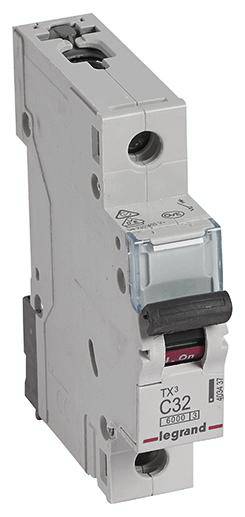 Legrand 403437 TX3 LS-Schalter C 32A 1-polig 6kA 230/400VAC 1TE Legrand 403437 TX3 LS-Schalter C 32A 1-polig 6kA 230/400VAC 1TE von Legrand GmbH