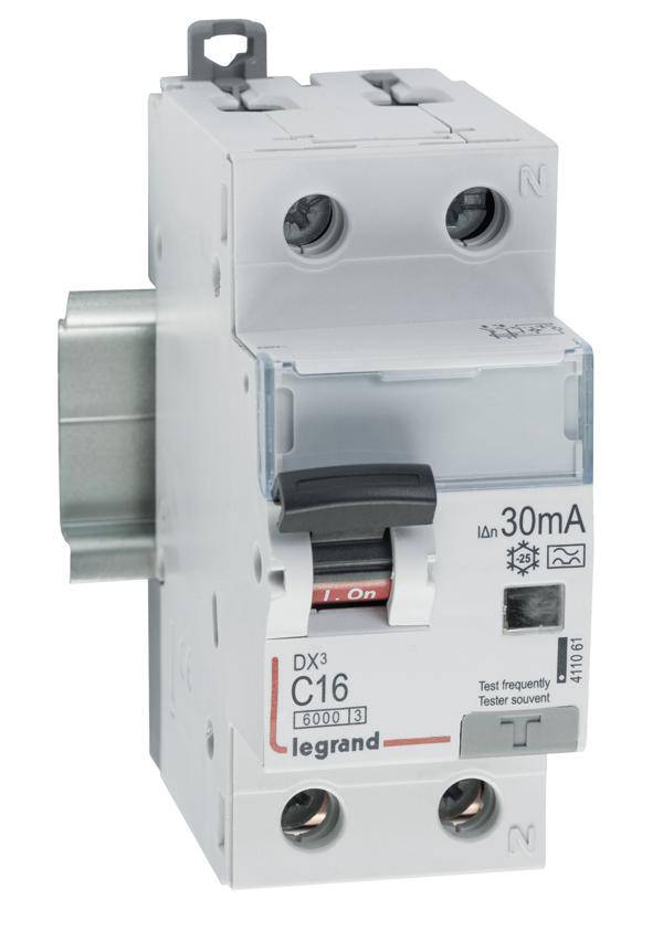 Legrand 411061 DX3 Fi/LS-Schalter C 16A 1P+N 6kA 30mA Typ A 230VAC 2TE Legrand 411061 DX3 Fi/LS-Schalter C 16A 1P+N 6kA 30mA Typ A 230VAC 2TE von Legrand GmbH