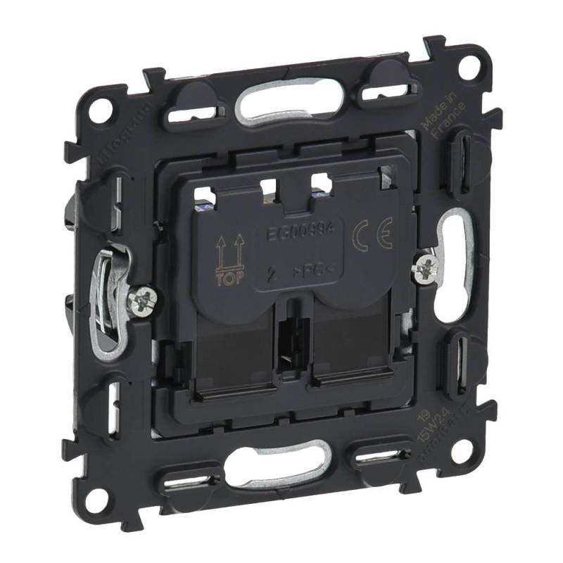 Legrand 753049 Datendose Kat.6a 2xRJ45 geschirmt STP Valena IN MATIC weiß von Legrand GmbH