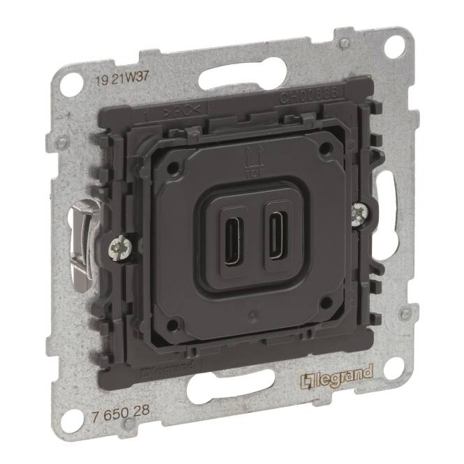 Legrand 765028 SEANO Einsatz 2f USB-Ladesteckdose Typ C+C m.Ladestrom 3 Legrand 765028 SEANO Einsatz 2f USB-Ladesteckdose Typ C+C m.Ladestrom 3 von Legrand GmbH