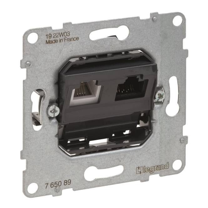 Legrand 765089 SEANO Einsatz Datendose RJ11+RJ45 Kat.6 UTP Legrand 765089 SEANO Einsatz Datendose RJ11+RJ45 Kat.6 UTP von Legrand GmbH