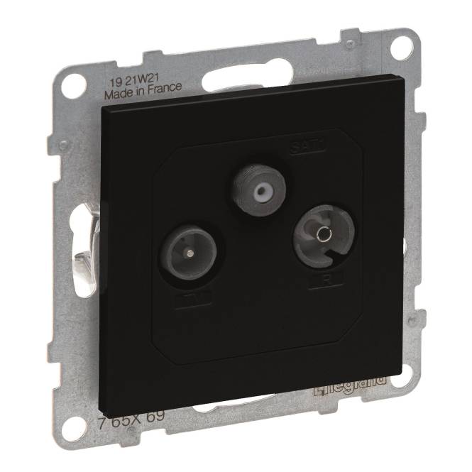 Legrand 765369 SEANO Enddose TV-R-SAT f. HD-TV in der Farbausführung sw lackiert Legrand 765369 SEANO Enddose TV-R-SAT f. HD-TV in der Farbausführung sw lackiert von Legrand GmbH