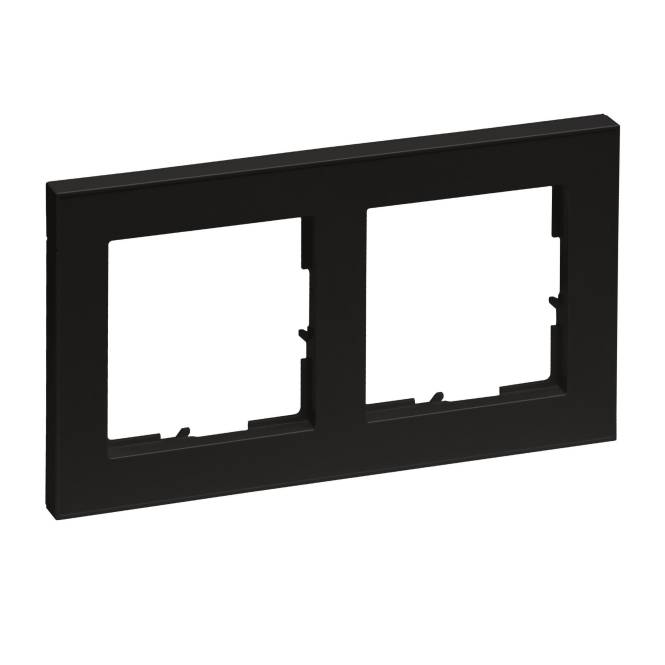 Legrand 765382 SEANO+2-fach Rahmen in der Farbausführung Schwarz lackiert von Legrand GmbH
