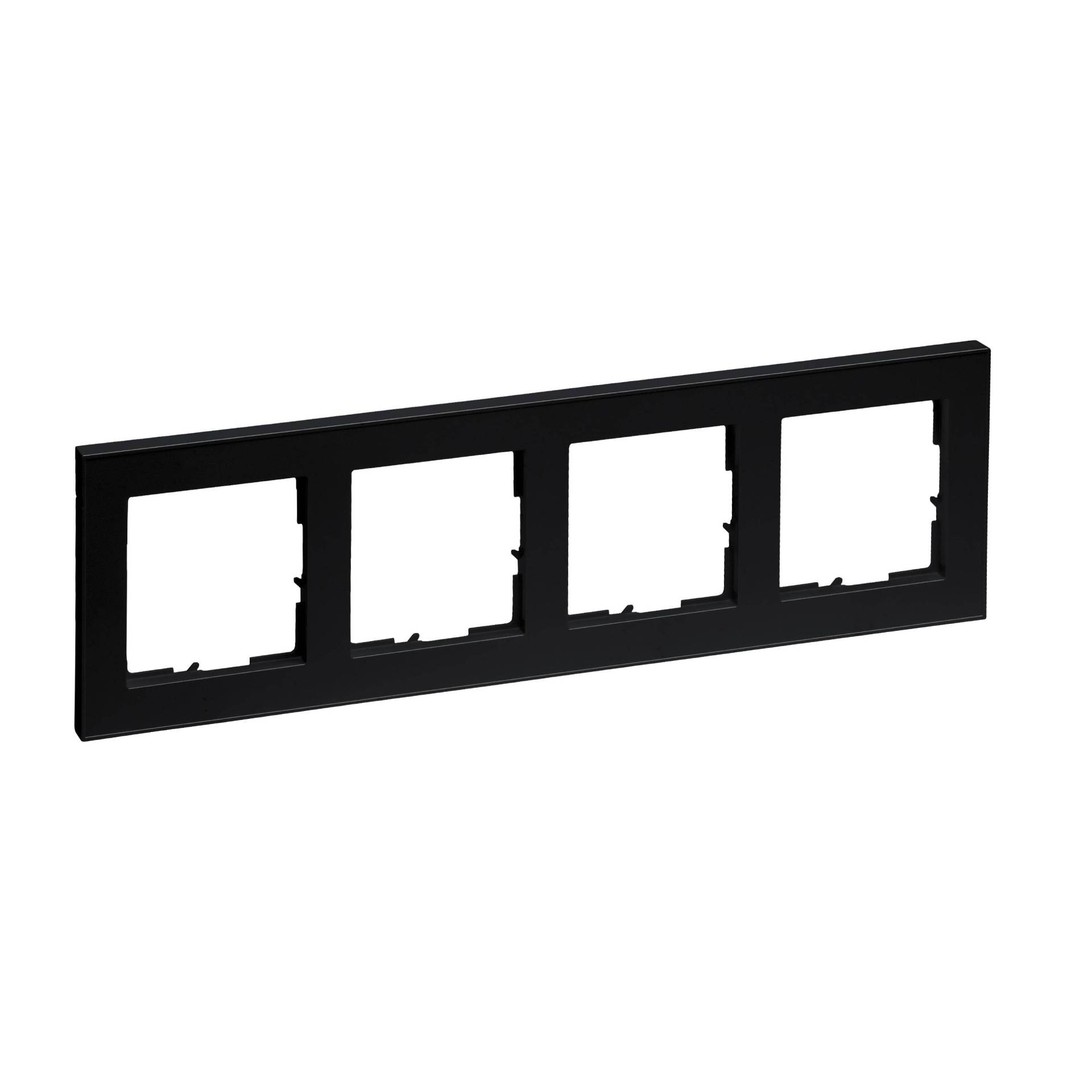 Legrand 765384 SEANO+4-fach Rahmen in der Farbausführung Schwarz lackiert Legrand 765384 SEANO+4-fach Rahmen in der Farbausführung Schwarz lackiert von Legrand GmbH