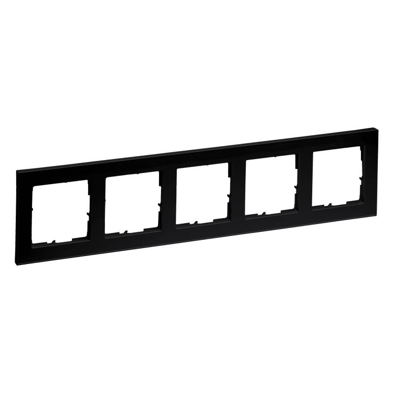 Legrand 765385 SEANO+5-fach Rahmen in der Farbausführung Schwarz lackiert von Legrand GmbH