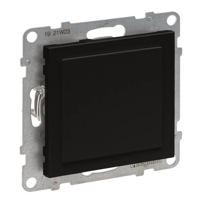 Legrand 765801 SEANO Blindabdeckung & Mosaic-Adapter in der Farbausführung sw (Inhalt 5 Stück) von Legrand GmbH