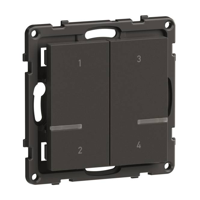 Legrand 765935 Seano with Netatmo Szenentaster 4-fach Anthrazit von Legrand GmbH