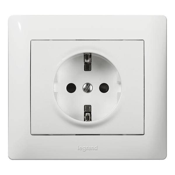 Legrand 771063 Steckdose (SL) Ber.schutz Galea ultraweiß von Legrand GmbH
