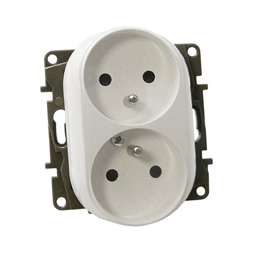 Doppel Steckdose 2P+Z m.Erdung Typ-E franz/belg System NILOE 764542 Legrand 2703 Doppel Steckdose 2P+Z m.Erdung Typ-E franz/belg System NILOE 764542 Legrand 2703 von Legrand