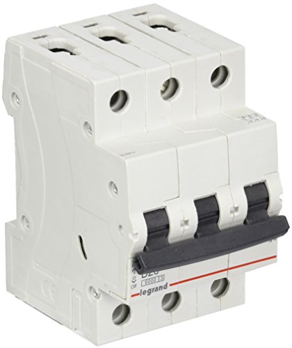 LEGRAND, RX3 Leitungsschutzschalter, thermisch-magnetischer Schutzschalter, B-Charakteristik, 25A, 3-polig, 6000A Ausschaltvermögen, 400VAC, 3TE, 419171 LEGRAND, RX3 Leitungsschutzschalter, thermisch-magnetischer Schutzschalter, B-Charakteristik, 25A, 3-polig, 6000A Ausschaltvermögen, 400VAC, 3TE, 419171 von Legrand