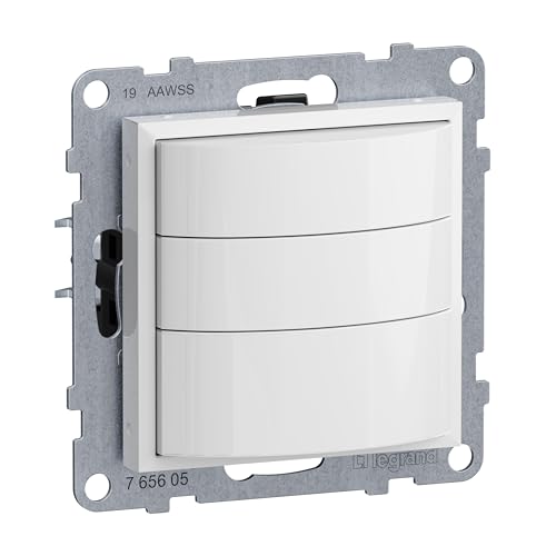 LEGRAND, SEANO 3-Leiter-Bewegungsmelder-Einsatz inkl. Abdeckung, 180° Erfassungsbereich, mit Handbetätigung, 600 W, 5–20m, Farbe: Ultraweiß, 765605 LEGRAND, SEANO 3-Leiter-Bewegungsmelder-Einsatz inkl. Abdeckung, 180° Erfassungsbereich, mit Handbetätigung, 600 W, 5–20m, Farbe: Ultraweiß, 765605 von Legrand