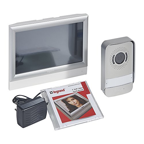 LEGRAND, Video-Türsprechanlage mit 2-Draht-Anschluss, 10 Zoll Farb-Touchscreen und Weitwinkelkamera, 1-/2-Familienhaus-Set, 369330 von Legrand