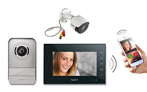 Legrand, Wi-Fi Video-Türsprechanlagen-Set Schwarz und Day & Night Farbkamera für den Außenbereich, 369430, 369401 Legrand, Wi-Fi Video-Türsprechanlagen-Set Schwarz und Day & Night Farbkamera für den Außenbereich, 369430, 369401 von Legrand
