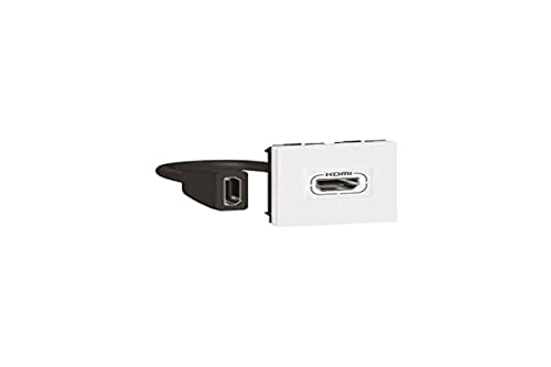 Legrand 078979L Mosaic HDMI-Steckdose, Typ A, Version 2.0, vorverbunden, 2 Module, Weiß Legrand 078979L Mosaic HDMI-Steckdose, Typ A, Version 2.0, vorverbunden, 2 Module, Weiß von Legrand