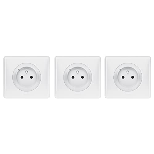 Legrand 3-teilige Steckdosen, weiß, Kunststoff, Schutzkontakt, 16 A, 230 V~ Legrand 3-teilige Steckdosen, weiß, Kunststoff, Schutzkontakt, 16 A, 230 V~ von Legrand