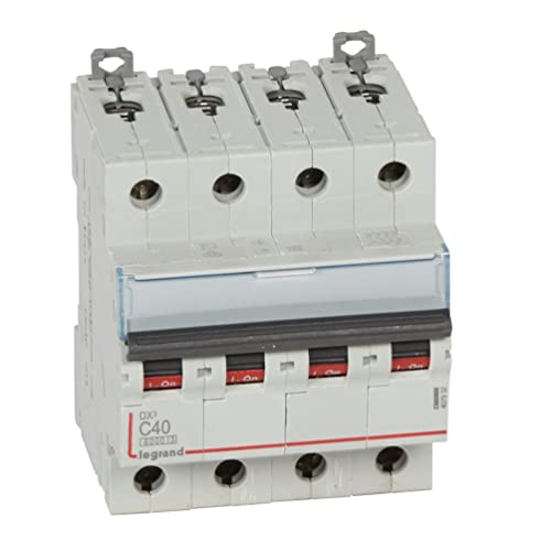 Legrand 407932E, Automatischer Magnetschalter, 4P, 40A, C-gebogen, 10kA, 4 Modul, DX3 Legrand 407932E, Automatischer Magnetschalter, 4P, 40A, C-gebogen, 10kA, 4 Modul, DX3 von Legrand