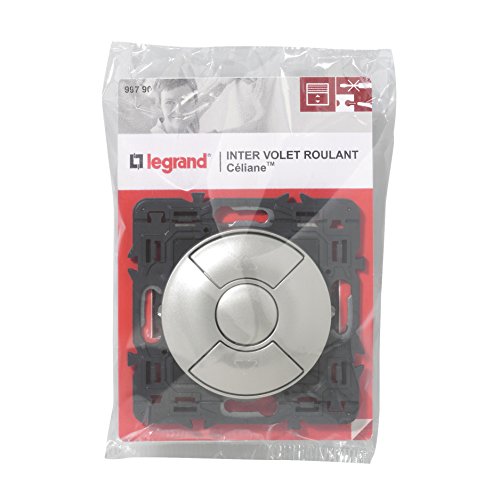 Legrand Celiane LEG99790 Schalter für Rolladen zum Einbauen, Titan Legrand Celiane LEG99790 Schalter für Rolladen zum Einbauen, Titan von Legrand
