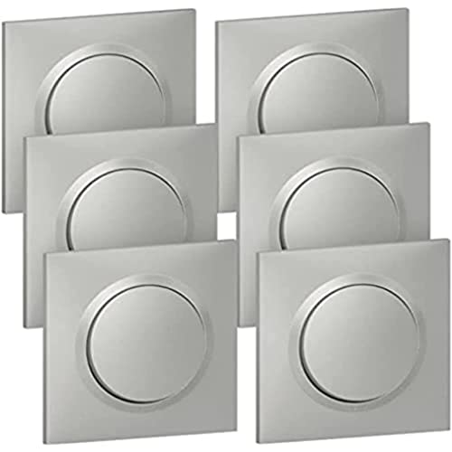 Legrand - Dooxie 6 Stück Schalter/Wechselschalter aus Aluminium komplett Legrand - Dooxie 6 Stück Schalter/Wechselschalter aus Aluminium komplett von Legrand