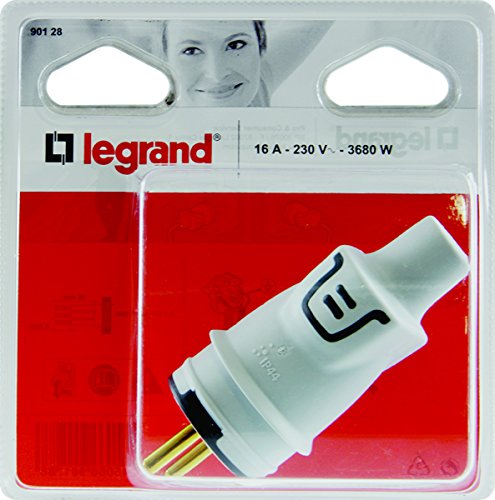 Legrand LEG90128-E-Steckdose, 2p + t 16 A Ring, grau von Legrand