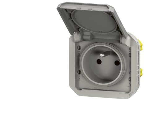 Legrand Plexo 069551l Steckdose, 2p+t, Grau, kompostierbar von Legrand