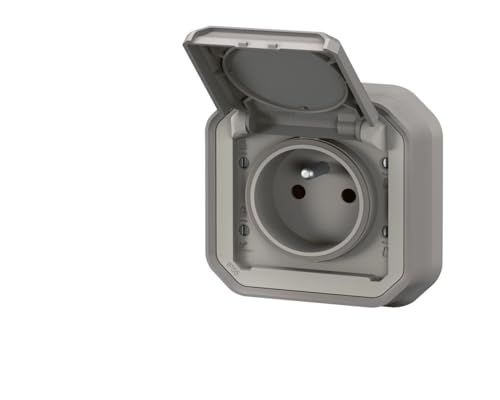 Legrand Plexo 069831l Steckdose, 2p+t, Grau, Unterputz von Legrand