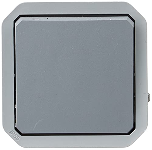 Legrand - Schalter oder Wechselschalter, wasserdicht, Plexo 10 A, mit Gehäuse oder Trägerplatte, grau Legrand - Schalter oder Wechselschalter, wasserdicht, Plexo 10 A, mit Gehäuse oder Trägerplatte, grau von Legrand