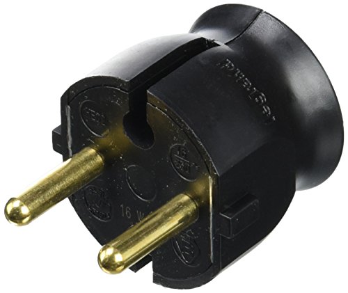 Legrand leg50184 Extra flacher Stecker ohne Erde Seitlicher Ausgang 16 A schwarz Legrand leg50184 Extra flacher Stecker ohne Erde Seitlicher Ausgang 16 A schwarz von Legrand