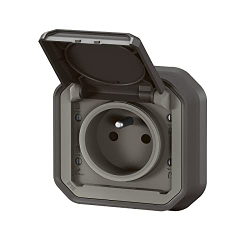 Plexo Legrand Steckdose 2P+T Wasserdicht 16A Komplett Unterputz Anthrazit Plexo Legrand Steckdose 2P+T Wasserdicht 16A Komplett Unterputz Anthrazit von Legrand