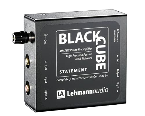 Lehmann Audio Black Cube Statement Phonovorverstärker (MM/MC, 103 x 108 x 45 mm), Schwarz von Lehmann Audio