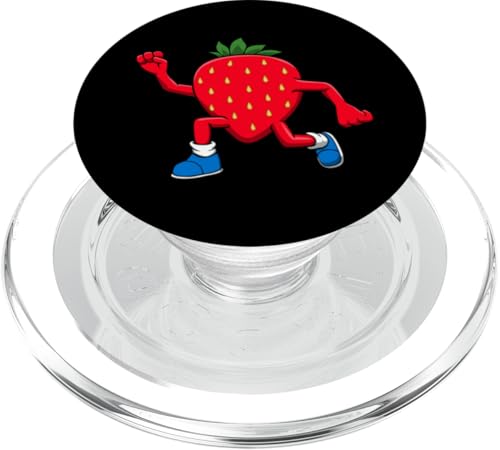 Ironische Erdbeere Marathonlauf Hobbyläuferin PopSockets PopGrip für MagSafe Ironische Erdbeere Marathonlauf Hobbyläuferin PopSockets PopGrip für MagSafe von Leichtathletik Leichtathletik Laufmarathon