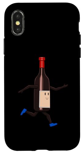 Ironische Weinflasche Laufen Marathon Hobbyläufer Hülle für iPhone X/XS Ironische Weinflasche Laufen Marathon Hobbyläufer Hülle für iPhone X/XS von Leichtathletik Leichtathletik Laufmarathon