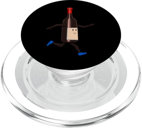 Ironische Weinflasche Laufen Marathon Hobbyläufer PopSockets PopGrip für MagSafe Ironische Weinflasche Laufen Marathon Hobbyläufer PopSockets PopGrip für MagSafe von Leichtathletik Leichtathletik Laufmarathon