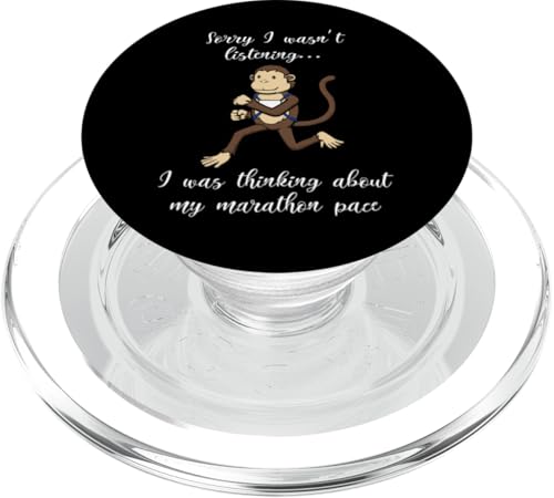 Jemand sagt Halbmarathon Ironischer Affe Läufer PopSockets PopGrip für MagSafe Jemand sagt Halbmarathon Ironischer Affe Läufer PopSockets PopGrip für MagSafe von Leichtathletik Leichtathletik Laufmarathon
