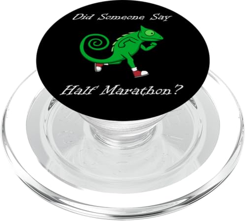 Jemand sagt Halbmarathon Ironischer Chamäleon-Läufer PopSockets PopGrip für MagSafe Jemand sagt Halbmarathon Ironischer Chamäleon-Läufer PopSockets PopGrip für MagSafe von Leichtathletik Leichtathletik Laufmarathon