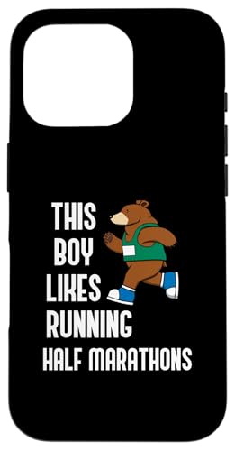 Junge mag Halbmarathon Ironischer Bär Läufer Hülle für iPhone 16 Pro Junge mag Halbmarathon Ironischer Bär Läufer Hülle für iPhone 16 Pro von Leichtathletik Leichtathletik Laufmarathon