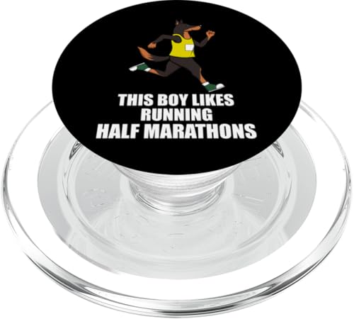 Junge mag Halbmarathon Ironischer Hund Läufer PopSockets PopGrip für MagSafe Junge mag Halbmarathon Ironischer Hund Läufer PopSockets PopGrip für MagSafe von Leichtathletik Leichtathletik Laufmarathon