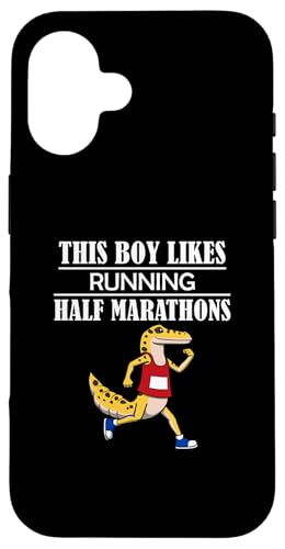 Junge mag Halbmarathon Ironischer Leopardgecko Hülle für iPhone 16 Junge mag Halbmarathon Ironischer Leopardgecko Hülle für iPhone 16 von Leichtathletik Leichtathletik Laufmarathon