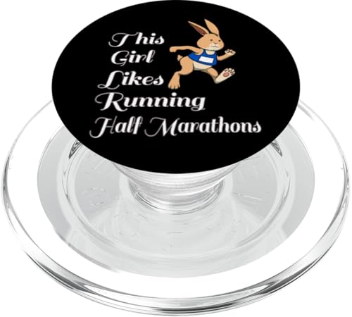 Mädchen mag Halbmarathon Ironie Kaninchen Läufer PopSockets PopGrip für MagSafe Mädchen mag Halbmarathon Ironie Kaninchen Läufer PopSockets PopGrip für MagSafe von Leichtathletik Leichtathletik Laufmarathon