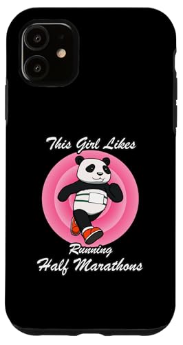 Mädchen mag Halbmarathon Ironischer Panda-Läufer Hülle für iPhone 11 Mädchen mag Halbmarathon Ironischer Panda-Läufer Hülle für iPhone 11 von Leichtathletik Leichtathletik Laufmarathon