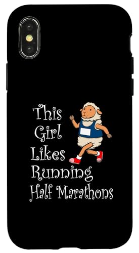 Mädchen mag Halbmarathon Ironisches Schaf Läufer Hülle für iPhone X/XS Mädchen mag Halbmarathon Ironisches Schaf Läufer Hülle für iPhone X/XS von Leichtathletik Leichtathletik Laufmarathon