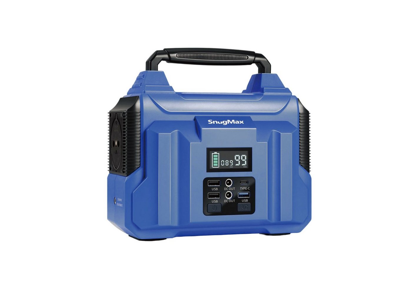 Leicke SnügMax Vickers 200 Powerstation, tragbare Powerstation mit 222Wh Backup Lithium-Batterie, 240V/200W reiner Sinuswelle AC-Steckdose & Typ-C Port für Innen CPAP Outdoor Camping Reisen Notfall von Leicke