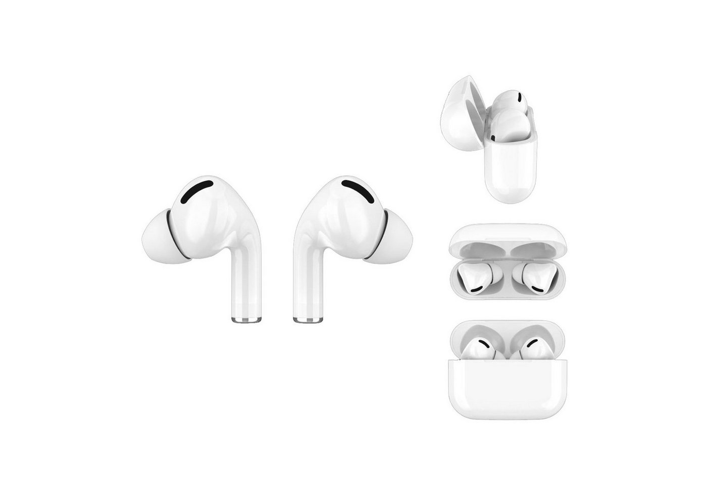 Leicke Twin Mini Pro 3 TWS In Ear Kopfhörer True Wireless Bluetooth 5.0 Bluetooth-Kopfhörer (Anti-Lost-Funktion, Freisprechfunktion, True Wireless, Siri, Google Assistant, Bluetooth, Active Noise Cancelling, QI Wireless Charging der Ladestation) von Leicke