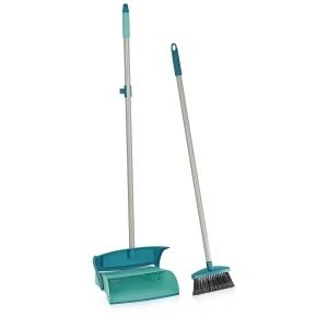LEIFHEIT 41405 Schwarz - Grau - Türkis Kehrblech/Kehrblech-Set (41405) von Leifheit