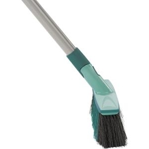 LEIFHEIT 45032 Besen Indoor Weiche Borste Kunststoff Schwarz - Türkis (450326) von Leifheit