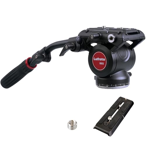 Leifrotto VS12 Stativkopf Schnellspanner, mit zwei Schnellwechselplatten 12 cm & 14 cm, Flüssigkeitskopf für Video-DSLR-Kamera, max. Belastung 11,8 kg, für Stative Einbeinstative Slider Anschluss Leifrotto VS12 Stativkopf Schnellspanner, mit zwei Schnellwechselplatten 12 cm & 14 cm, Flüssigkeitskopf für Video-DSLR-Kamera, max. Belastung 11,8 kg, für Stative Einbeinstative Slider Anschluss von Leifrotto