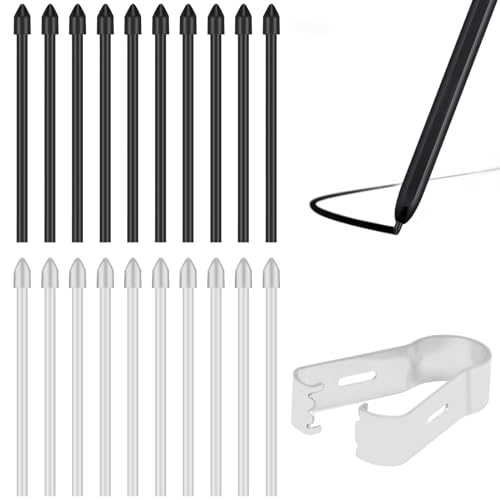 [20 Stück] Standard Ersatzspitzen für Samsung S Pen, Ersatz Touch Stylus Tips mit Pinzettenwerkzeug, für Galaxy Tab S6 Lite/S7 FE/S9+ Plus/S9 FE+ Plus/S9 FE/S9/S9 Ultra/S8 Ultra/S8+ Plus/S8 von Leikedun