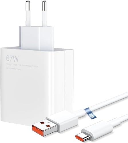 67W USB C Ladegerät Netzteil für Xiaomi 15 Pro 14t 14 13 12 13 Lite 12S Ultra 11T Redmi Note 14 13 12 Poco F5 Pro Poco X6 X7 X5, Schnellladegerät USB Power Handy Ladegeräte mit 6A Ladekabel 2M (67W) 67W USB C Ladegerät Netzteil für Xiaomi 15 Pro 14t 14 13 12 13 Lite 12S Ultra 11T Redmi Note 14 13 12 Poco F5 Pro Poco X6 X7 X5, Schnellladegerät USB Power Handy Ladegeräte mit 6A Ladekabel 2M (67W) von Leikedun
