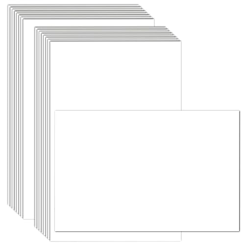 200 Stück Blanko Postkarten: 14.8 x 10 cm Weiße Karteikarten A6 Papier-Karten Set, Blanko Karten zum Selbstgestalten, Mitteilungskarte, Lernkarten für DIY Postkarten Grußkarten von Leikurvo