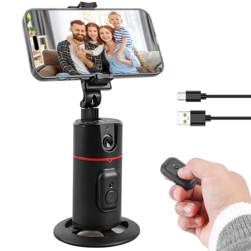Auto Face Tracking Handy Stativ, 360° Drehung Verfolgung Stativ Smart Telefonhalter Selfie Stick Stativ Gestensteuerung Kamera Stativ mit Fernbedienung für Vlog, Videoaufnahme, Live Streaming Auto Face Tracking Handy Stativ, 360° Drehung Verfolgung Stativ Smart Telefonhalter Selfie Stick Stativ Gestensteuerung Kamera Stativ mit Fernbedienung für Vlog, Videoaufnahme, Live Streaming von Leikurvo