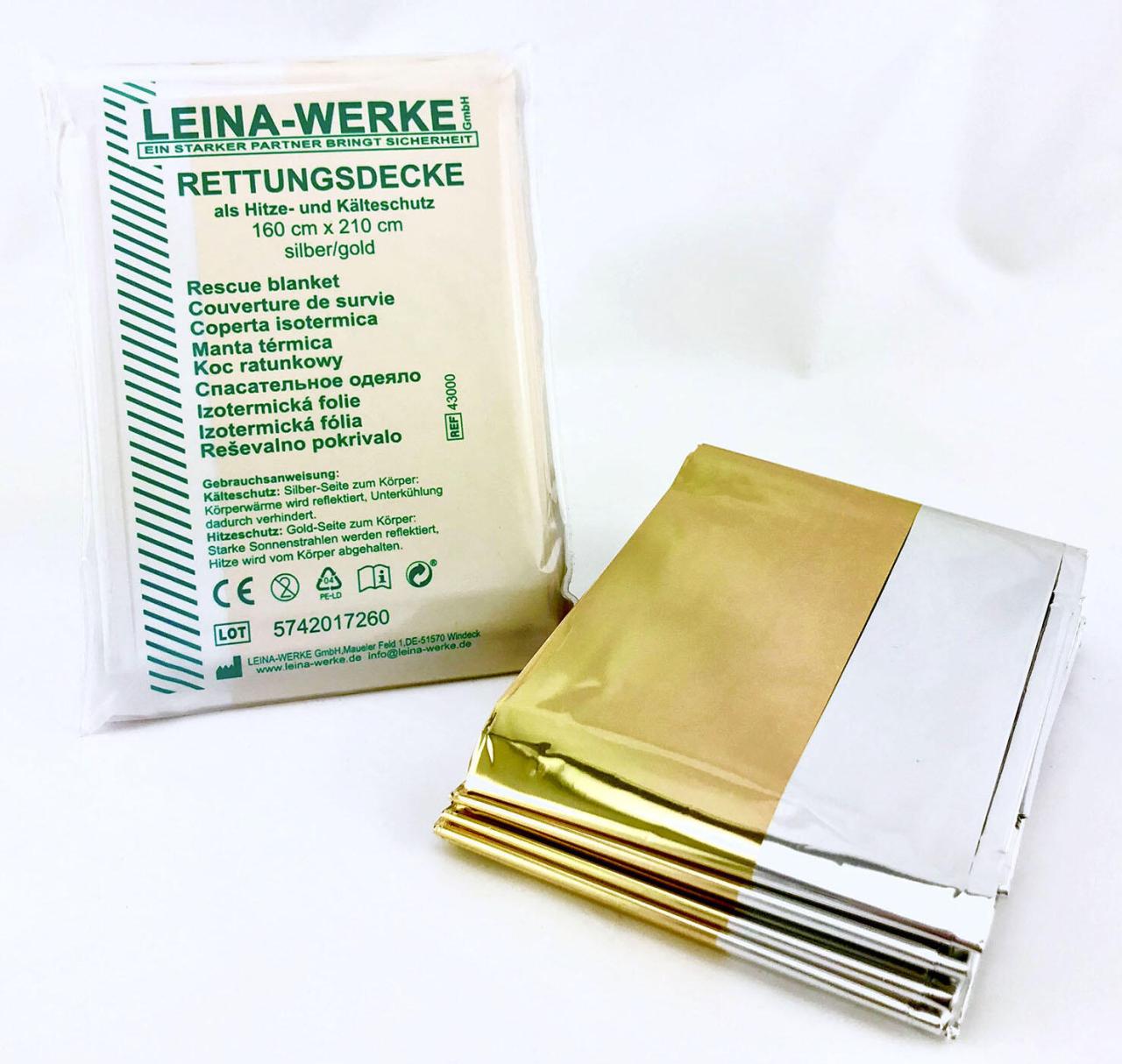 LEINA-WERKE Rettungsdecke 160 x 210 cm von Leina-Werke